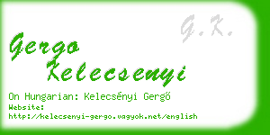 gergo kelecsenyi business card